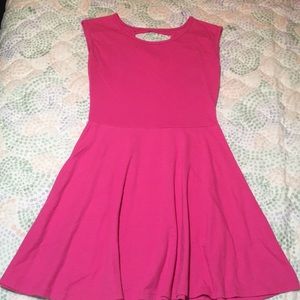 EUC girls pink cotton dress. Size large (10/12)